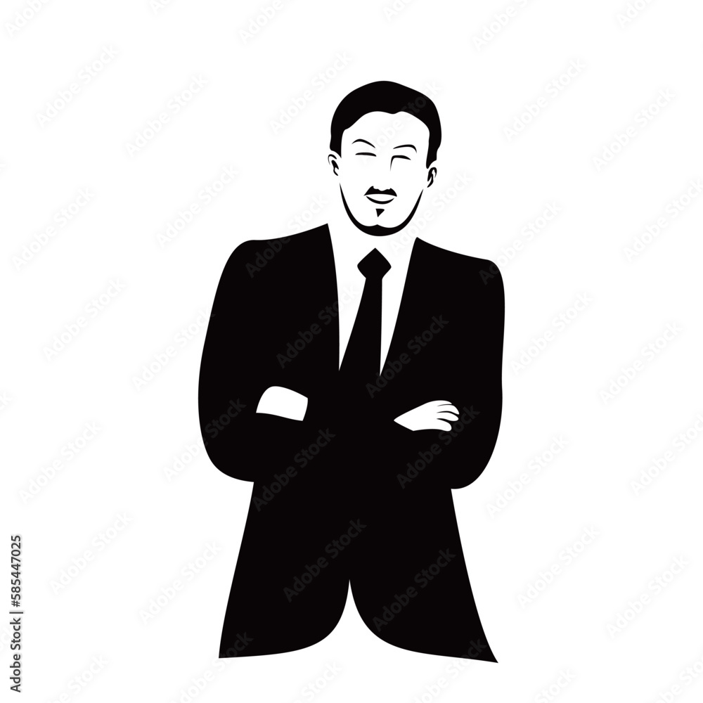 business man silhouette design. man with suit and sunglasses sign and symbol. business man silhouette design. man with suit and sunglasses sign and symbol.