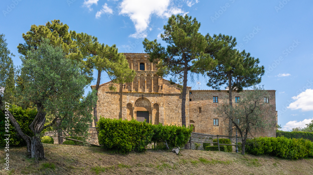 The Parish Church of Santa Maria Assunta in Chianni, or more simply Pieve di Chianni, is located in the territory of Gambassi Terme along the route of the Via Francigena. Tuscany, Italy