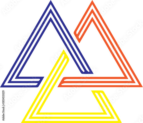  vector geometric triangle designs