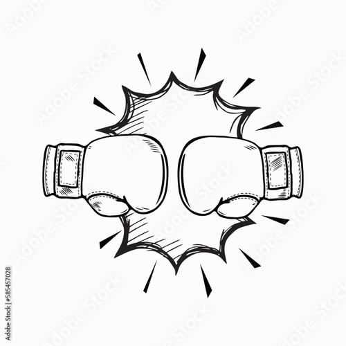 Boxing gloves sign, vector Boxing gloves, Boxing gloves picture, Boxing gloves illustration,