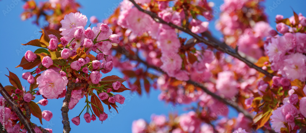 branch of blossoming sakura. romantic springtime background branch of blossoming sakura. romantic springtime background