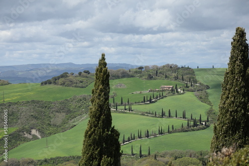 Obraz na płótnie TUSCANY, VAL D'ORCIA, LA FOCE, SIENA w salonie