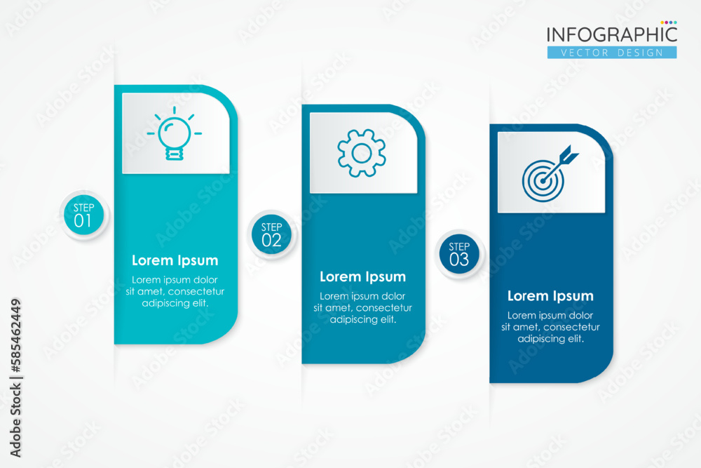Timeline infographic design template with icons and 3 options or steps for presentations banner, workflow layout, process diagram, flow chart, info graph. Vector Infographics for business concept. Timeline infographic design template with icons and 3 options or steps for presentations banner, workflow layout, process diagram, flow chart, info graph. Vector Infographics for business concept.
