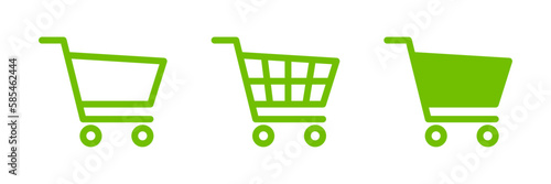 Shopping cart icon set