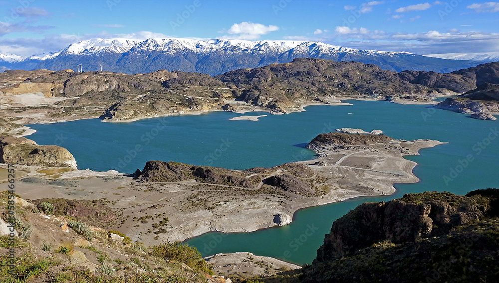 Panoramic of General Carrera Lake, Chile