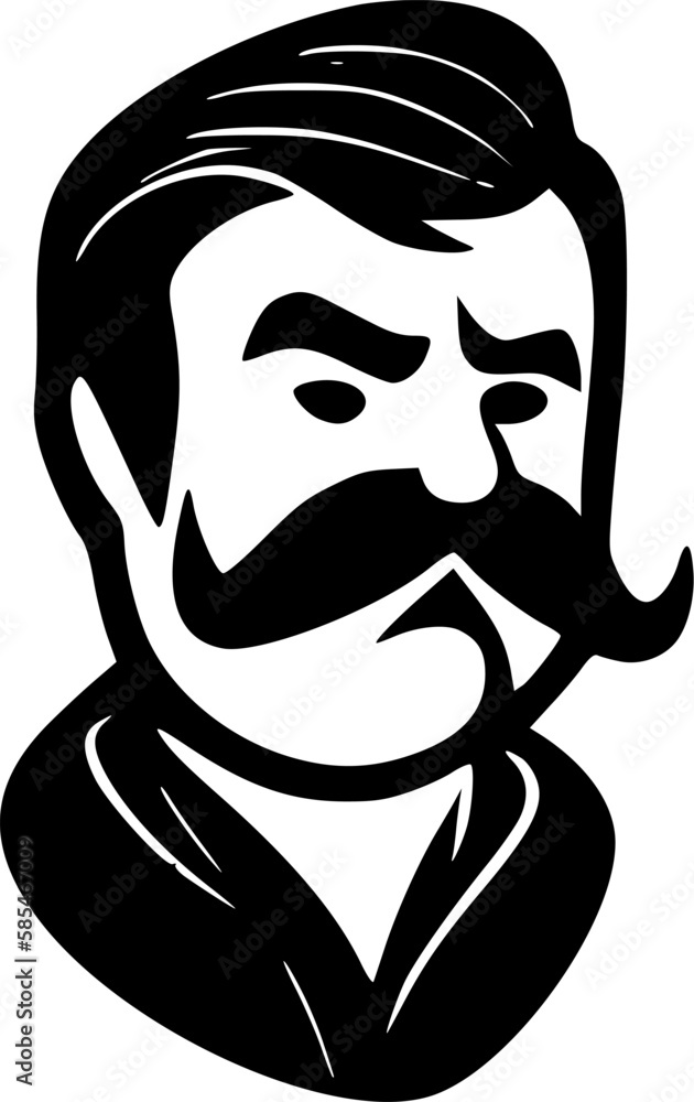 Mustache | Minimalist and Simple Silhouette - Vector illustration Mustache | Minimalist and Simple Silhouette - Vector illustration