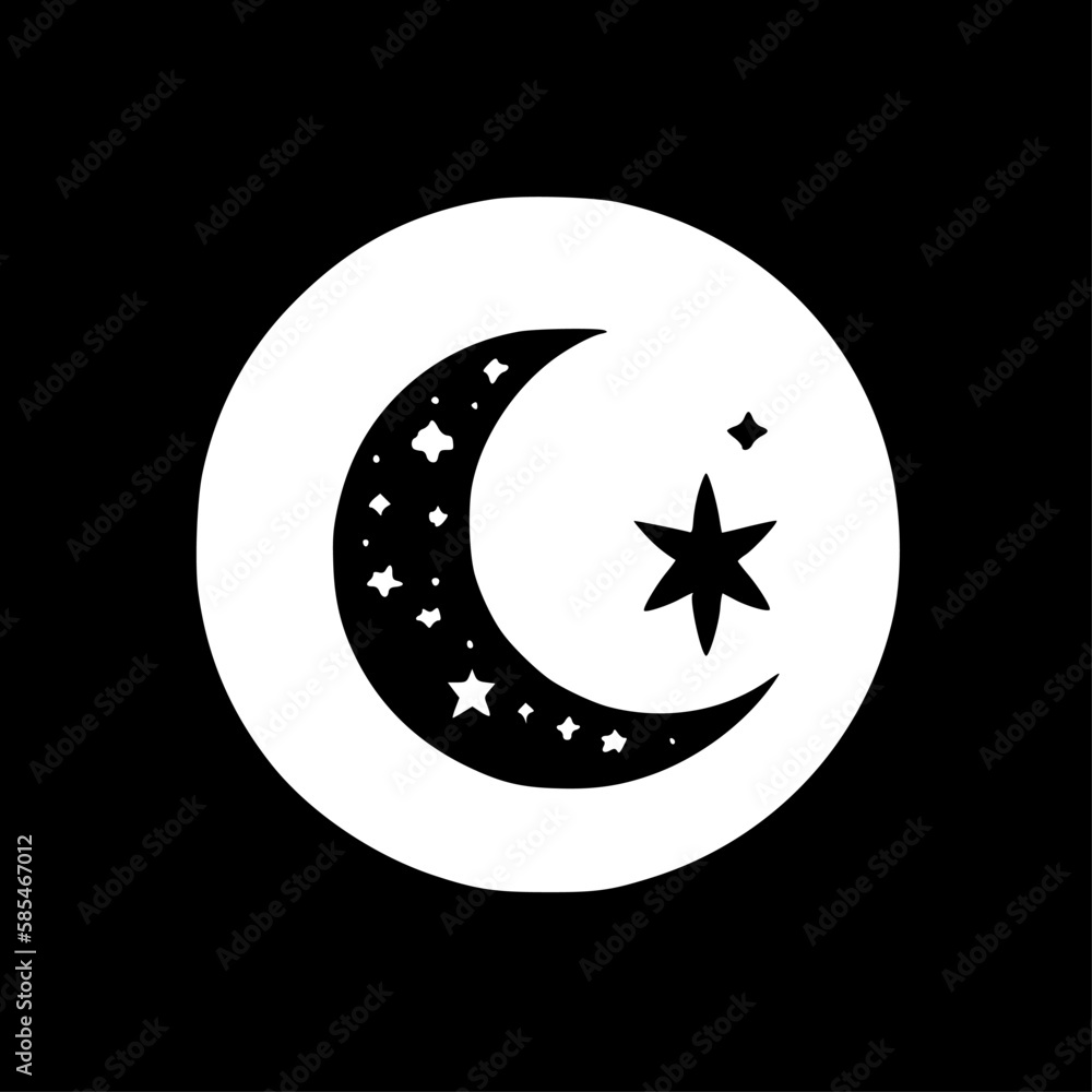 Islam | Black and White Vector illustration