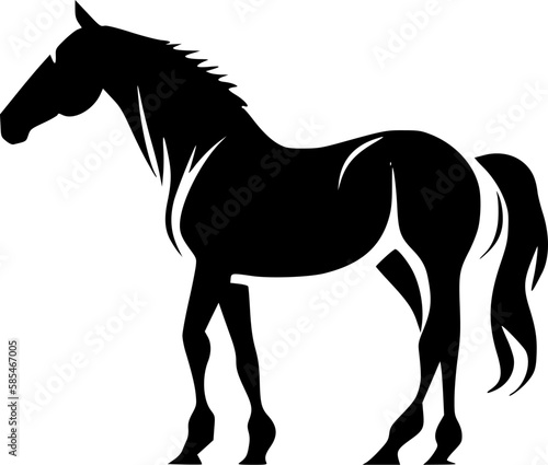 Horse - High Quality Vector Logo - Vector illustration ideal for T-shirt graphic