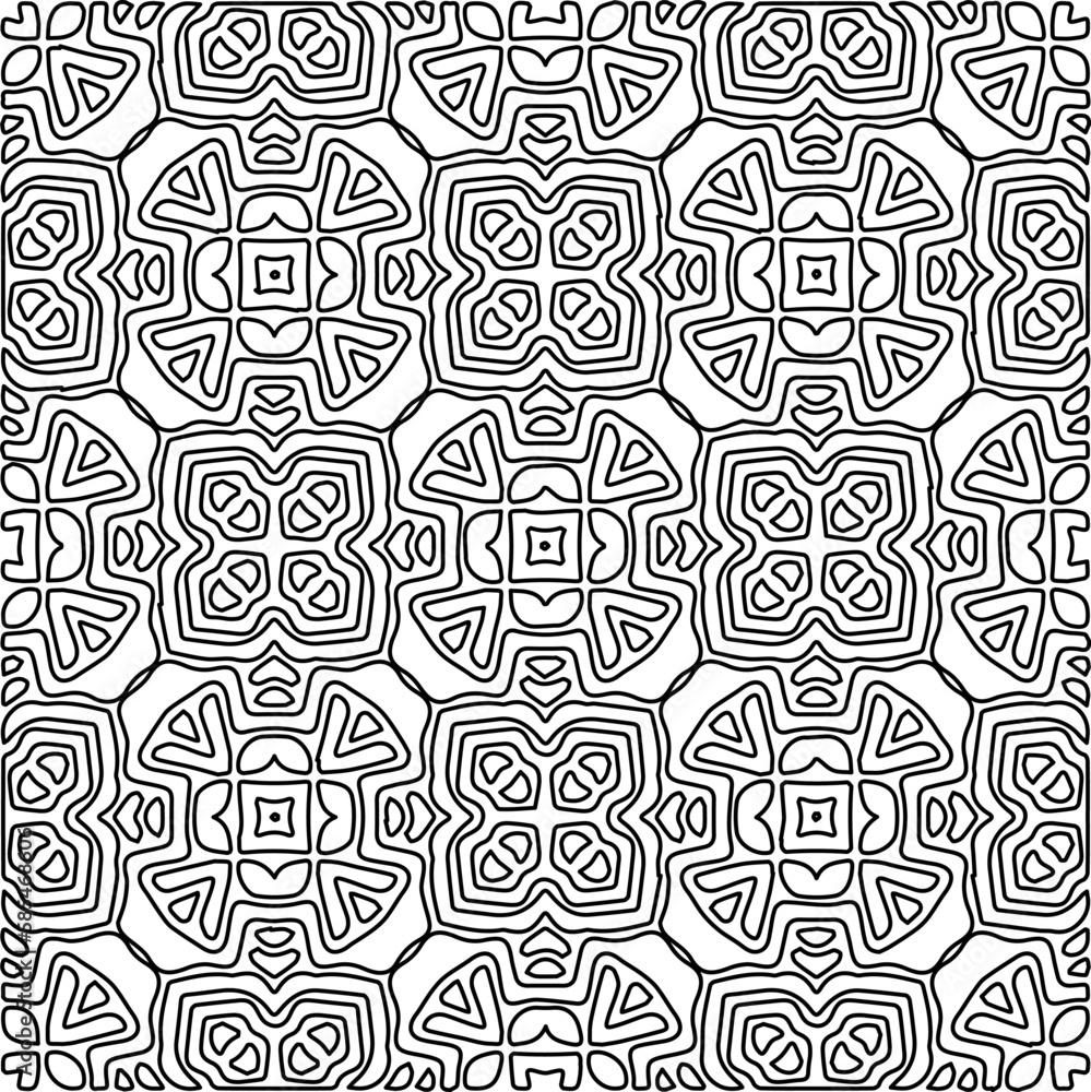 Stylish texture with figures from lines.Abstract geometric black and white pattern for web page, textures, card, poster, fabric, textile. Monochrome graphic repeating design. Stylish texture with figures from lines.Abstract geometric black and white pattern for web page, textures, card, poster, fabric, textile. Monochrome graphic repeating design.