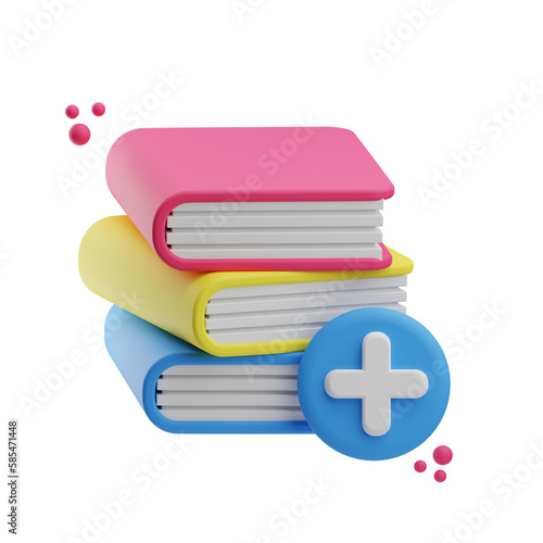 Medicine, medical knowledge, 3D Icon Illustration