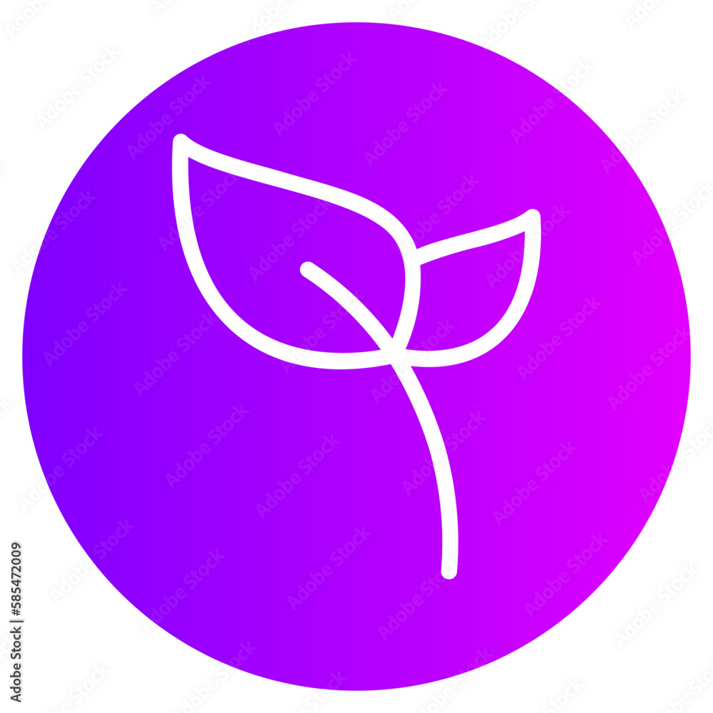 leaf gradient icon leaf gradient icon