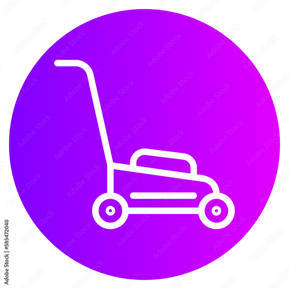 lawn mower gradient icon lawn mower gradient icon