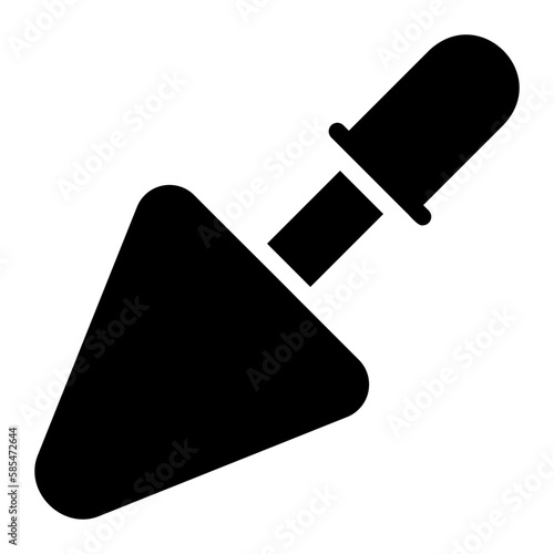 trowel glyph icon