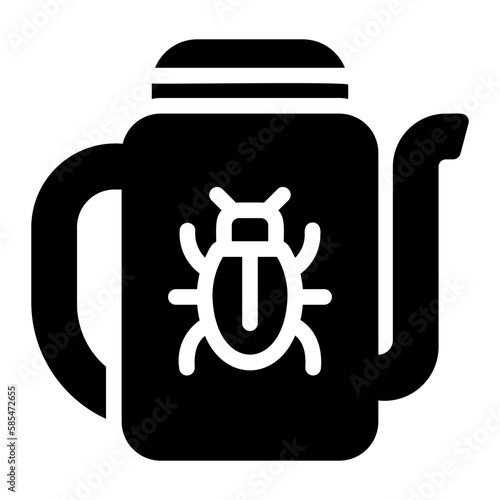 pesticide glyph icon