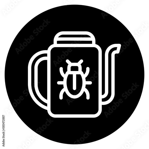 pesticide glyph icon