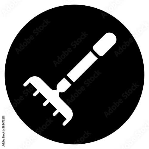 rake glyph icon