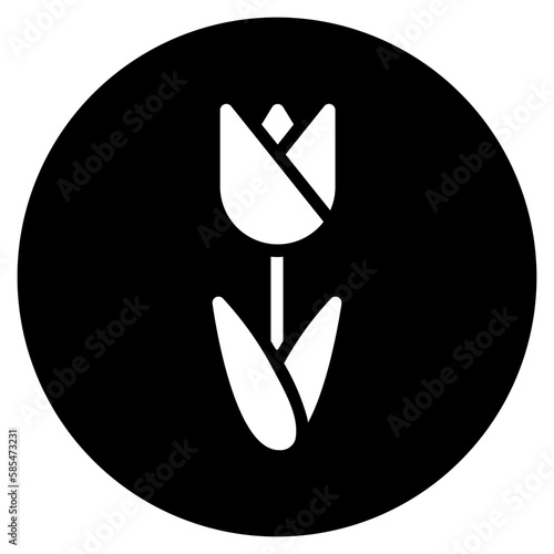 tulip glyph icon