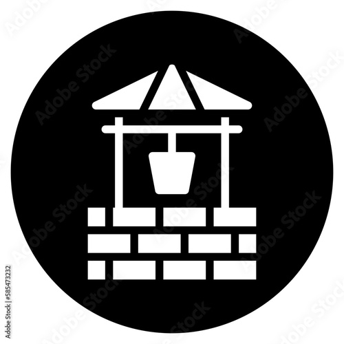water well glyph icon