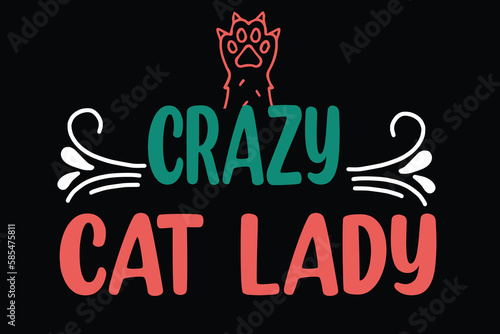 crazy cat lady design photo