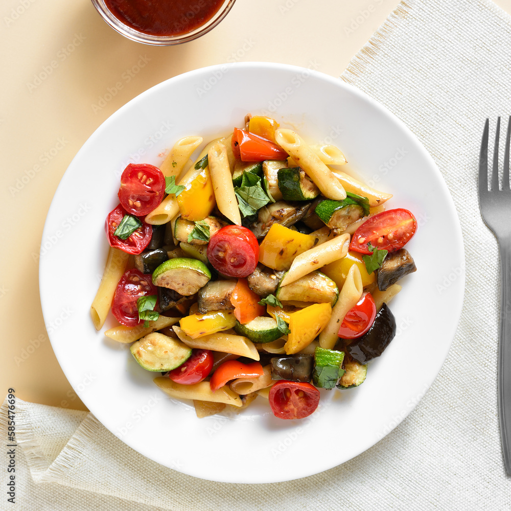 Ratatouille pasta salad