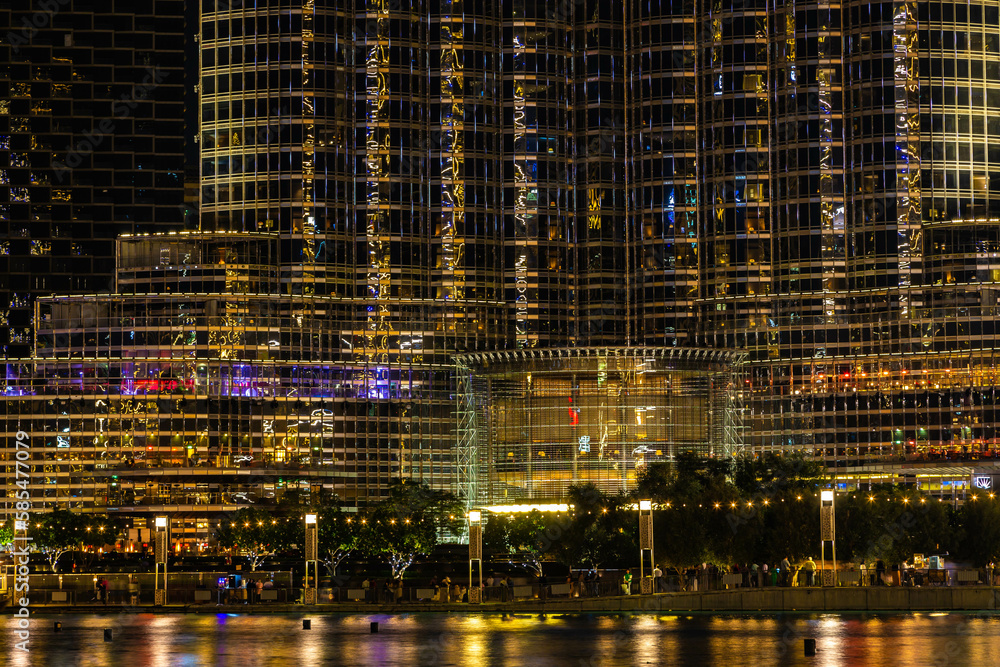 Night view of many glowing windows in apartment residential tower timelapse. High rise illuminated skyscraper with lights in rooms. Night view of many glowing windows in apartment residential tower timelapse. High rise illuminated skyscraper with lights in rooms.