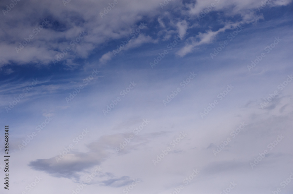 scenic view of clouds on blue sky, nature