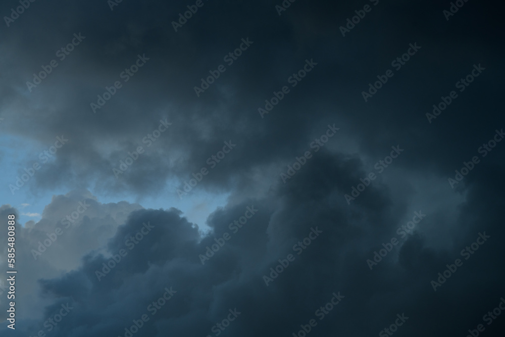 Natural background with dramatic and rainy grey clouds on sky Natural background with dramatic and rainy grey clouds on sky