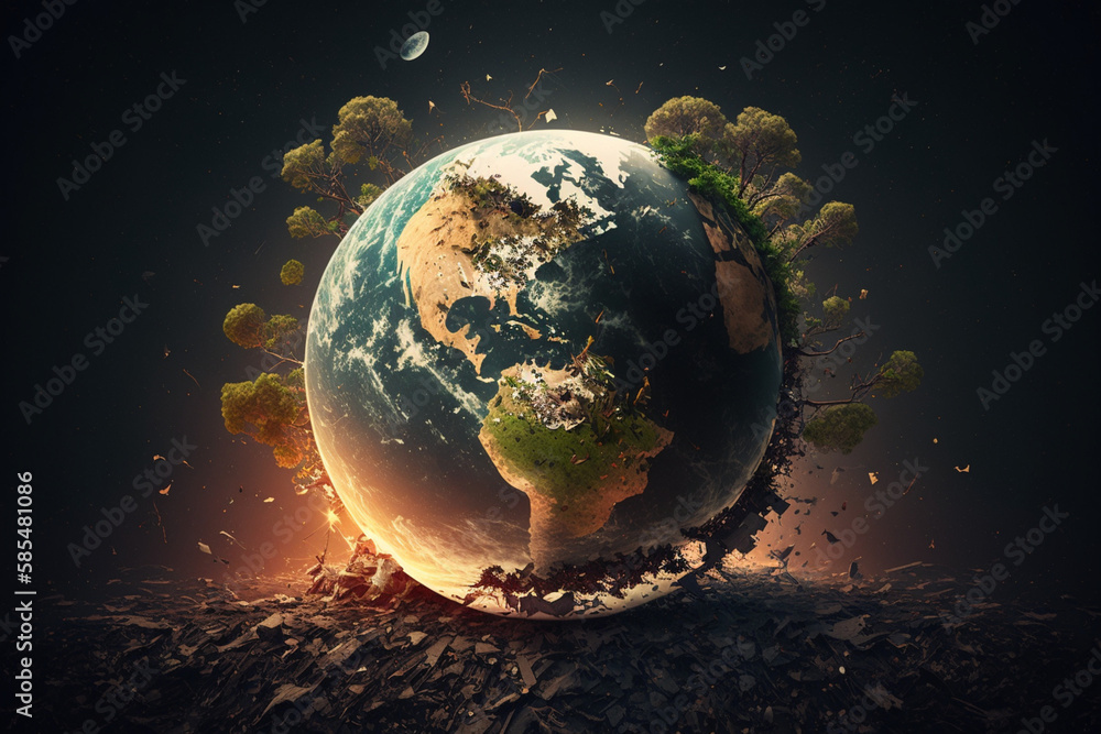 The only home we have, preserving the environment. A fragile world, the