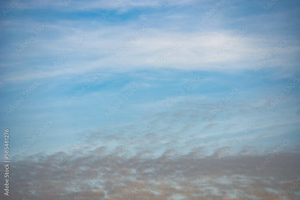 scenic view of clouds on blue sky, nature