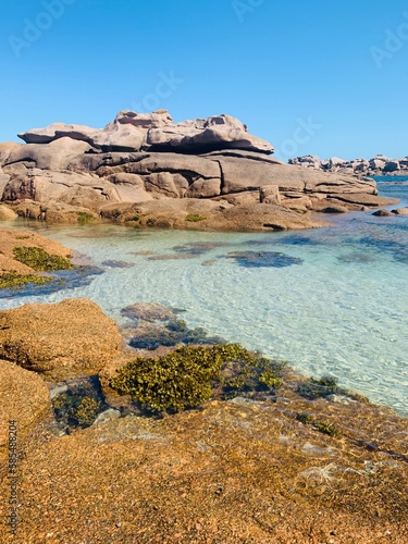 Paradis, plage et eau translucide en Bretagne