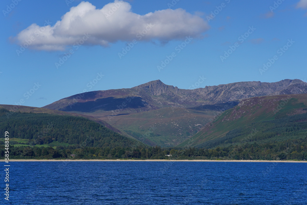 Brodick bay on the Isle of Arran seen from the water