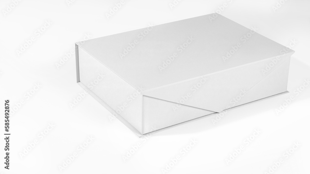 White box mockup in volume for design White box mockup in volume for design