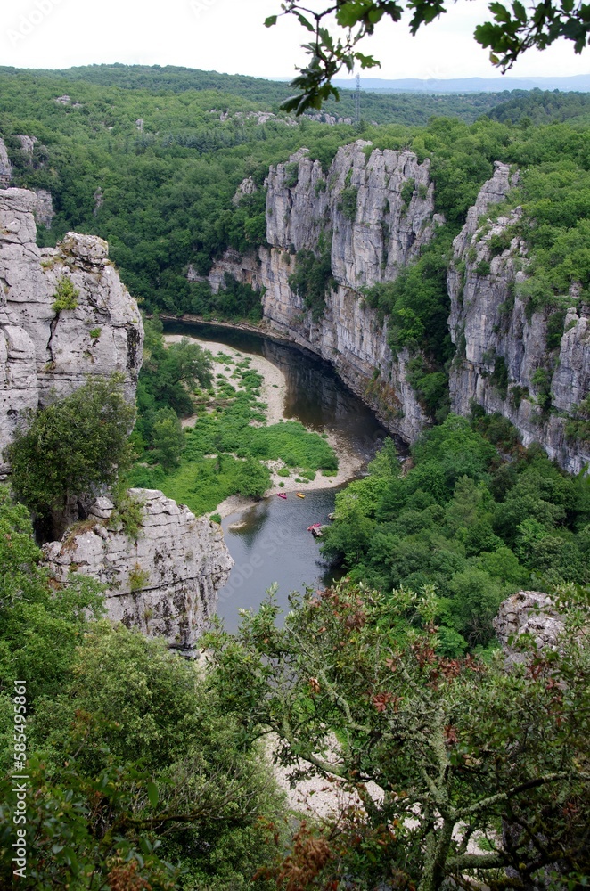 Gorges of the Chassezac in Ardeche in France, Europe
