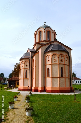 new orthodox church in the village