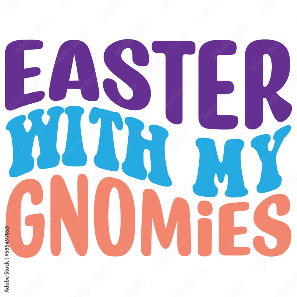 Easter retro SVG design, Easter with My Gnomies Easter retro SVG design, Easter with My Gnomies