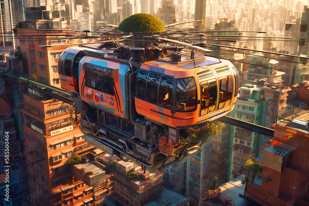 Zipping through the sky, the flying car embraces a new age of mobility, navigating the awe-inspiring skyline of a city where dreams take flight Zipping through the sky, the flying car embraces a new age of mobility, navigating the awe-inspiring skyline of a city where dreams take flight