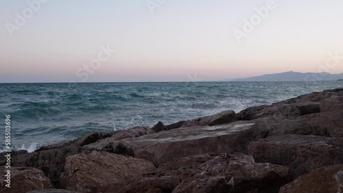 Wellen am Meer