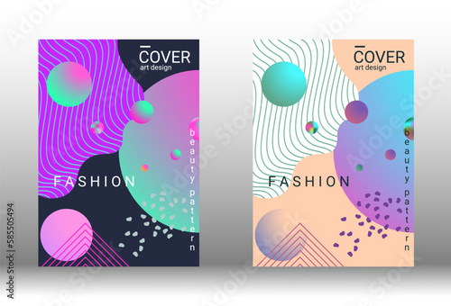 Future futuristic template with abstract forms for banner design, poster, booklet, report, journal. © niko180180