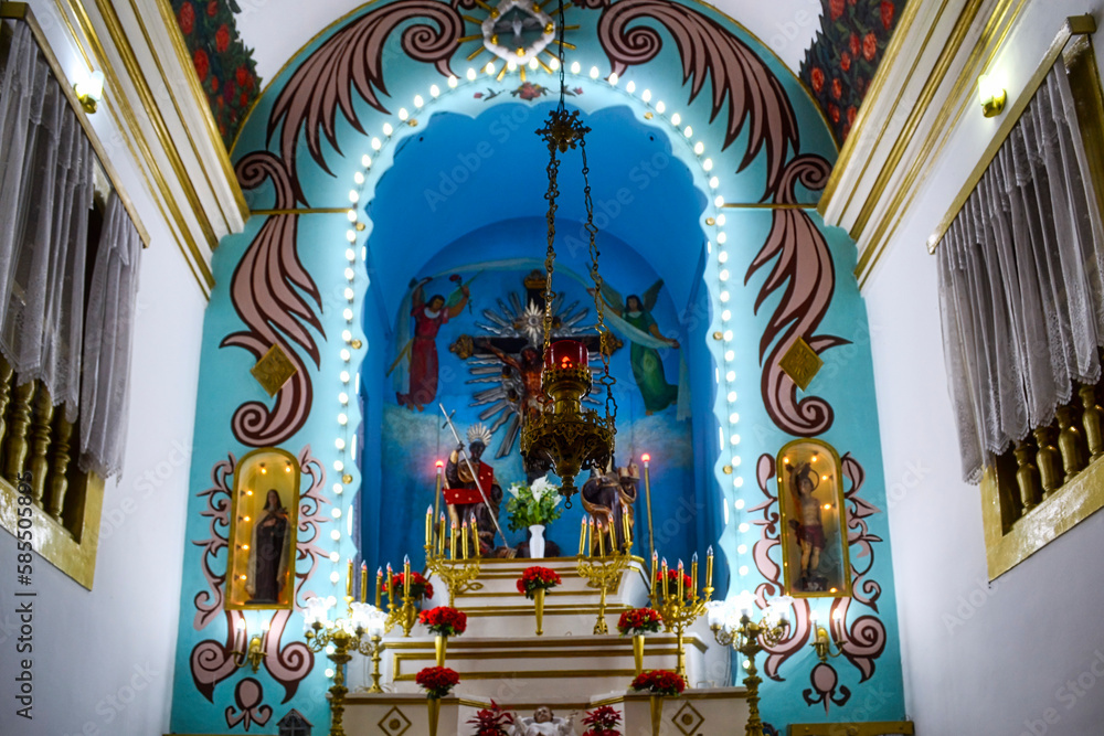 Colonial Catholic Church of Saint Elesbao and Saint Efigenia in Rio de Janeiro, Brazil