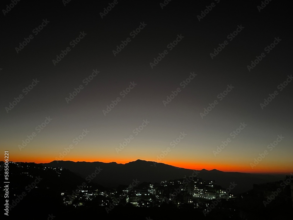 beautiful sunset in the mountains beautiful sunset in the mountains