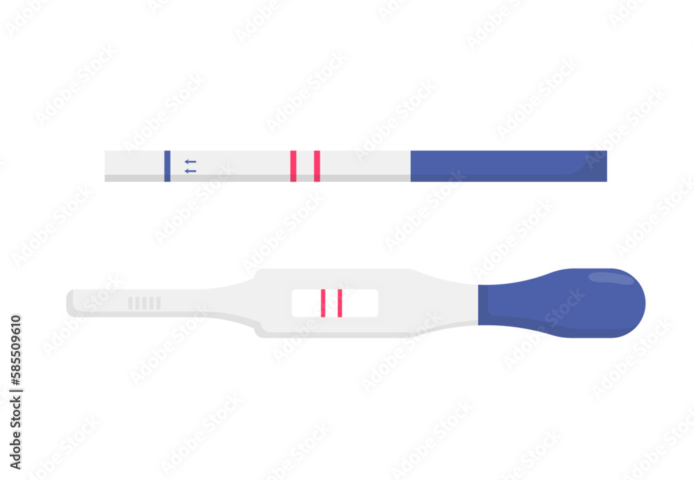  Pregnancy test icon set. Pregnant 