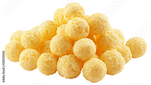 Bild auf Leinwand corn ball, isolated on white background, full depth of field