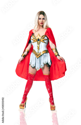 Beautiful Blonde Super Heroine