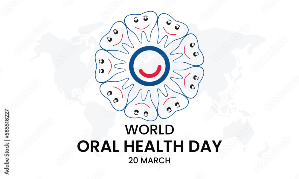 World Oral Health Day, World Oral Health Day is celebrated on March 20, World Oral Heath Day Vector Design, World Oral Health Day logo, campaign World Oral Health Day, World Oral Health Day is celebrated on March 20, World Oral Heath Day Vector Design, World Oral Health Day logo, campaign