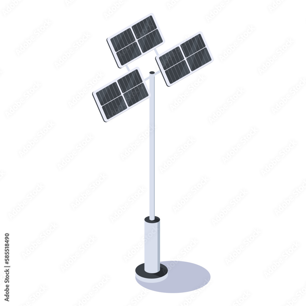 Charger station with Solar panel in isometric 3d view. Eco power concept for safe environment in city. Clear renewable energy with ecological car fuel. Vector illustration isolated on white background Charger station with Solar panel in isometric 3d view. Eco power concept for safe environment in city. Clear renewable energy with ecological car fuel. Vector illustration isolated on white background