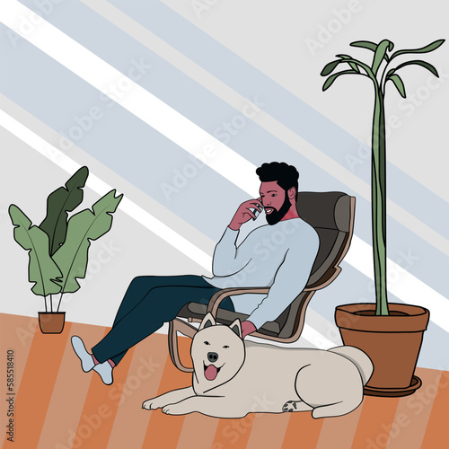 Person with dog