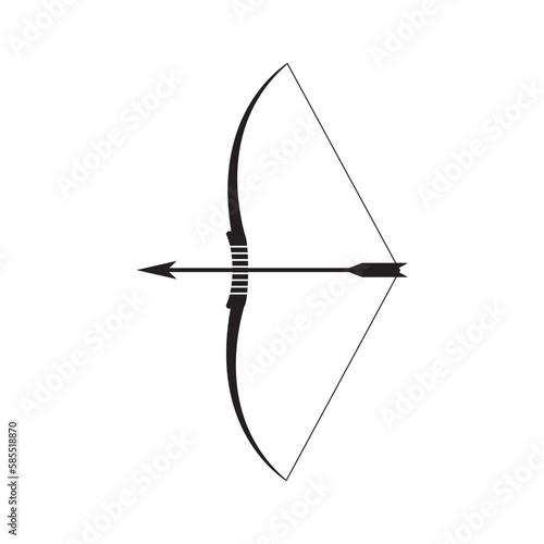 Arrow bow vector icon