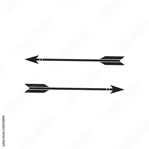 Arrow bow vector icon