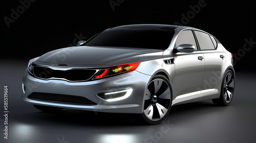 Sport Car Futuristic Design, Generative ai