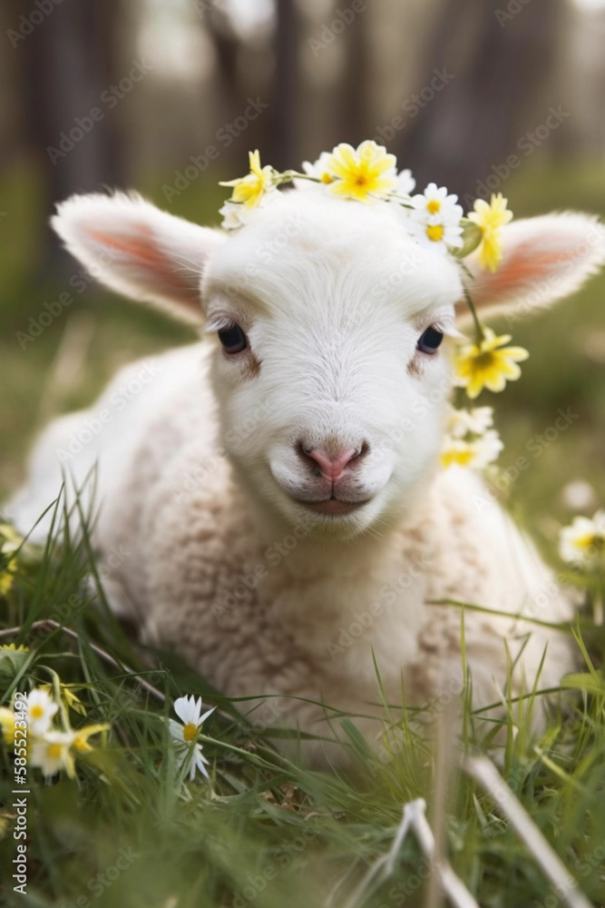 Cute lamb for Easter synonyms Easter, Easter lamb, Adorable lamb
